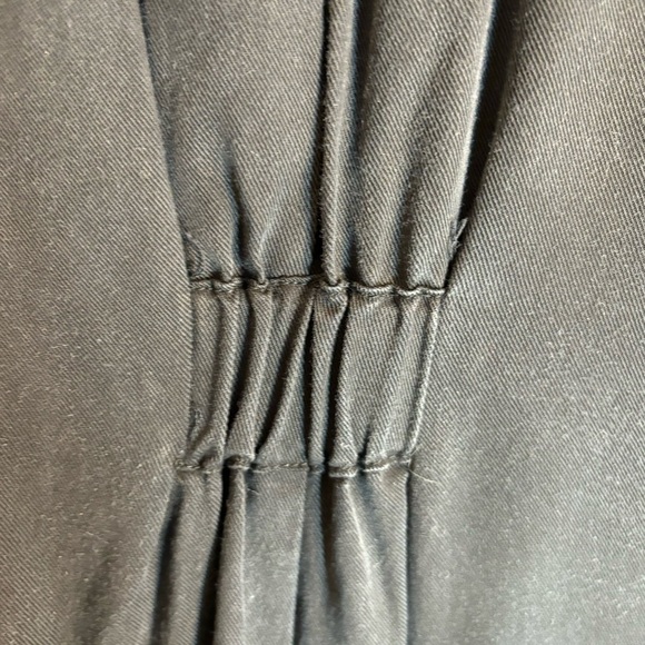 SMASH + TESS Sz M Zipper Jumpsuit 100% Tencel Pockets Collar in Barely Black - Picture 10 of 13